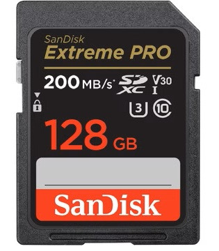 کارت حافظه SDXC سن دیسک مدل Extreme Pro کلاس 10 استاندارد UHS-I U3 V30 سرعت 200 مگابایت بر ثانیه ظرفیت 128 گیگابایت